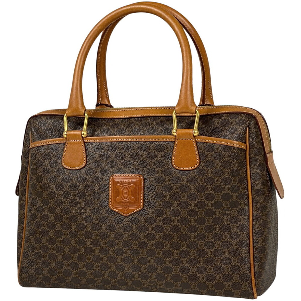 Celine Macadam handbag canvas brown